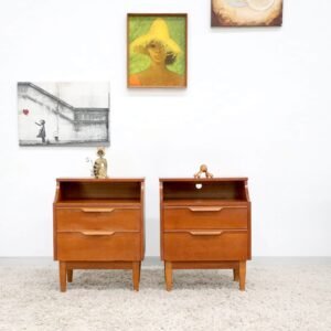 RETRO VINTAGE RELIANCE BEDSIDE TABLES