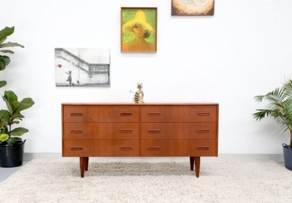 Retro Vintage Midcentury Burgess Dresser Sideboard