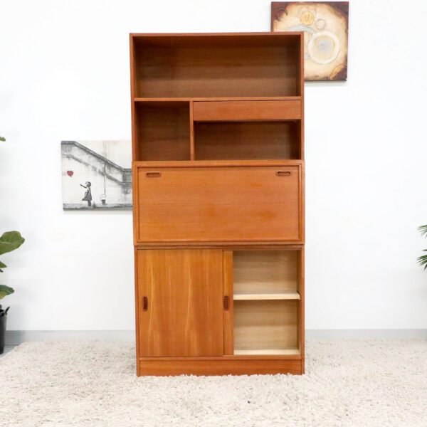 Retro Vintage Mid Century Desk Cabinet - Image 11