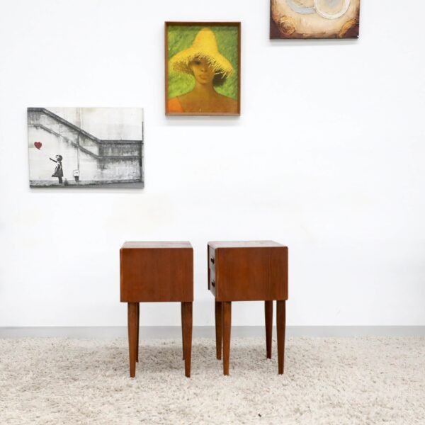 Retro Vintage Burgess Bedside Tables - Image 14