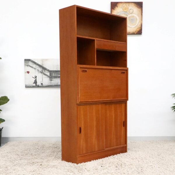 Retro Vintage Mid Century Desk Cabinet - Image 12