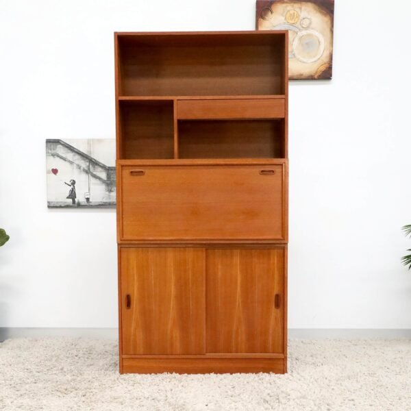 Retro Vintage Mid Century Desk Cabinet - Image 2