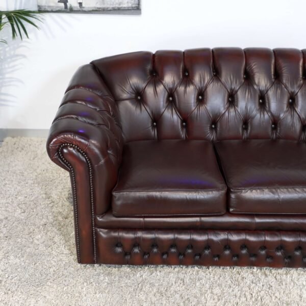 Genuine Leather CHESTERFIELD 3 Seater SOFA - Image 2
