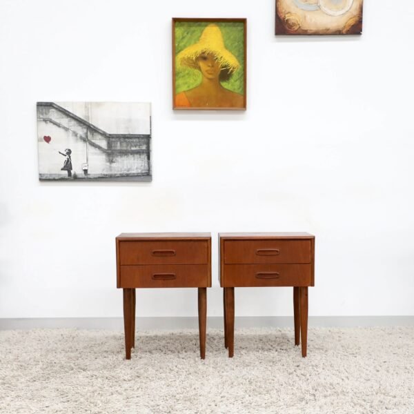 Retro Vintage Burgess Bedside Tables - Image 2