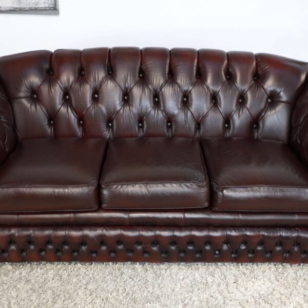 Genuine Leather CHESTERFIELD 3 Seater SOFA - Image 3