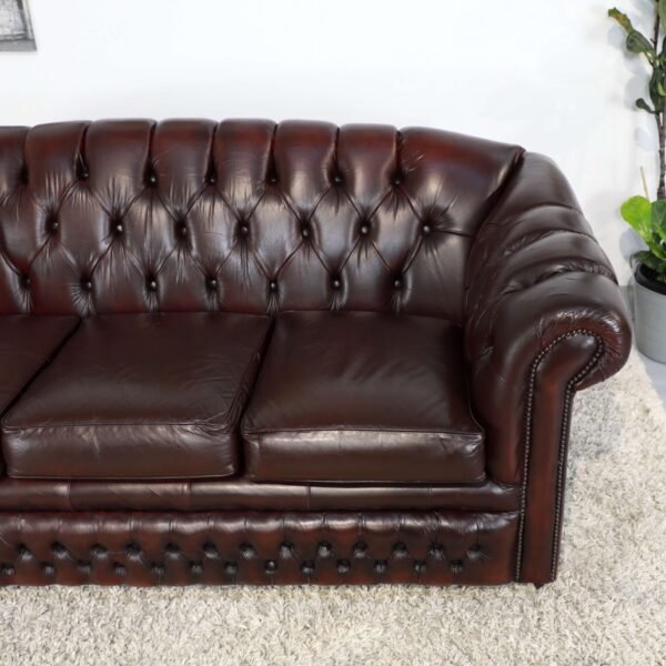 Genuine Leather CHESTERFIELD 3 Seater SOFA - Image 4
