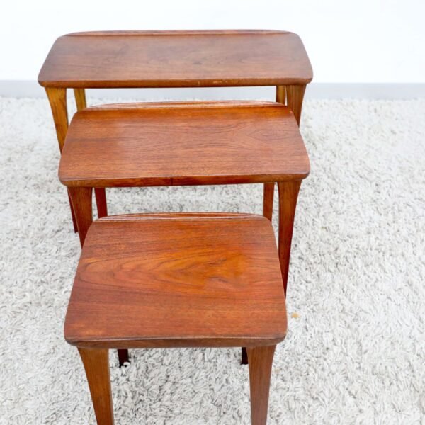 Retro Vintage Nest of Coffee Tables - Image 6