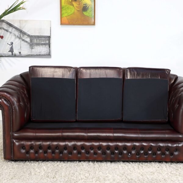 Genuine Leather CHESTERFIELD 3 Seater SOFA - Image 7