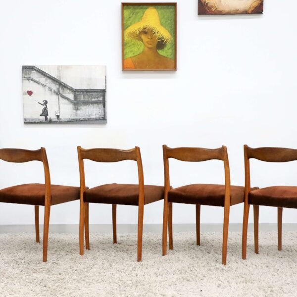RETRO VINTAGE FLER DINING CHAIRS X6 - Image 9