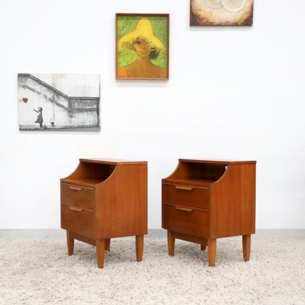 RETRO VINTAGE RELIANCE BEDSIDE TABLES - Image 10
