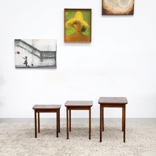 Retro Vintage Nest of Coffee Tables - Image 12