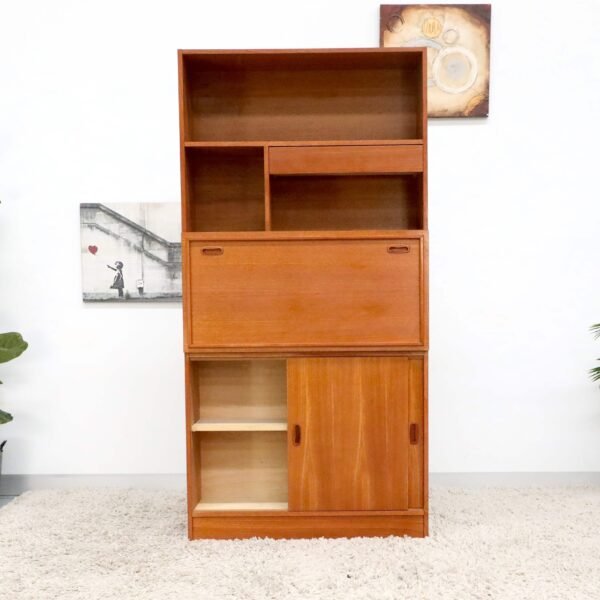 Retro Vintage Mid Century Desk Cabinet - Image 10