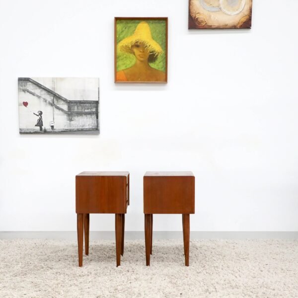 Retro Vintage Burgess Bedside Tables - Image 10