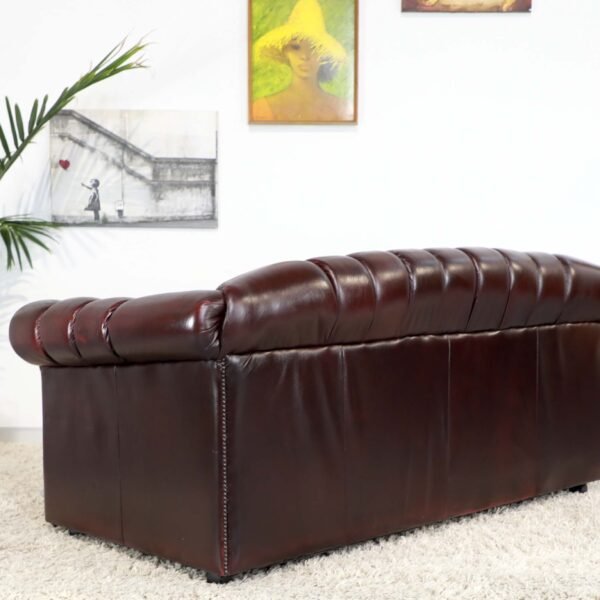 Genuine Leather CHESTERFIELD 3 Seater SOFA - Image 14