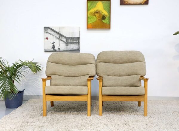 Retro Vintage Tessa Wellington Pair of Armchairs
