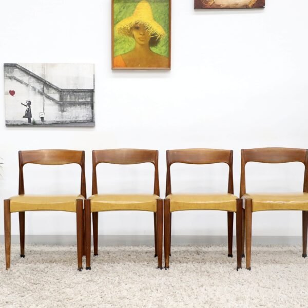 VINTAGE DANISH DINING CHAIRS X6 - Image 2