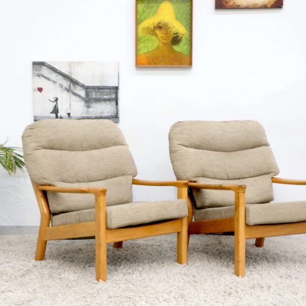 Retro Vintage Tessa Wellington Pair of Armchairs - Image 13