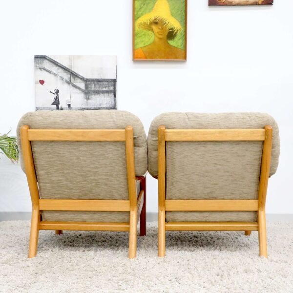 Retro Vintage Tessa Wellington Pair of Armchairs - Image 16