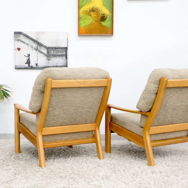Retro Vintage Tessa Wellington Pair of Armchairs - Image 17