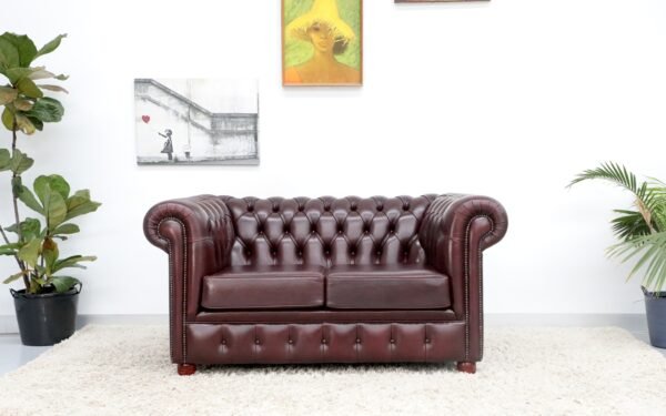 VINTAGE CHESTERFIELD 2 SEATER SOFA