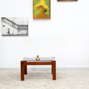 RETRO VINTAGE GLASS COFFEE TABLE