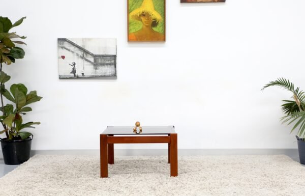 RETRO VINTAGE GLASS COFFEE TABLE