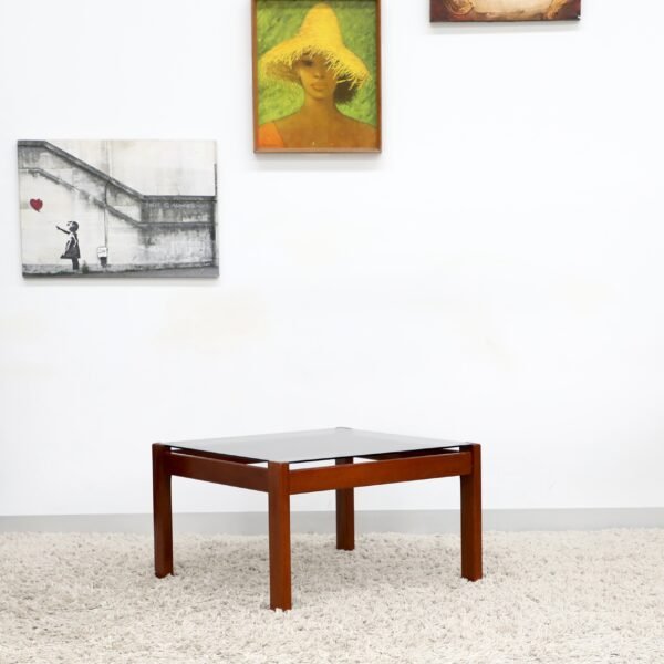 RETRO VINTAGE GLASS COFFEE TABLE - Image 13