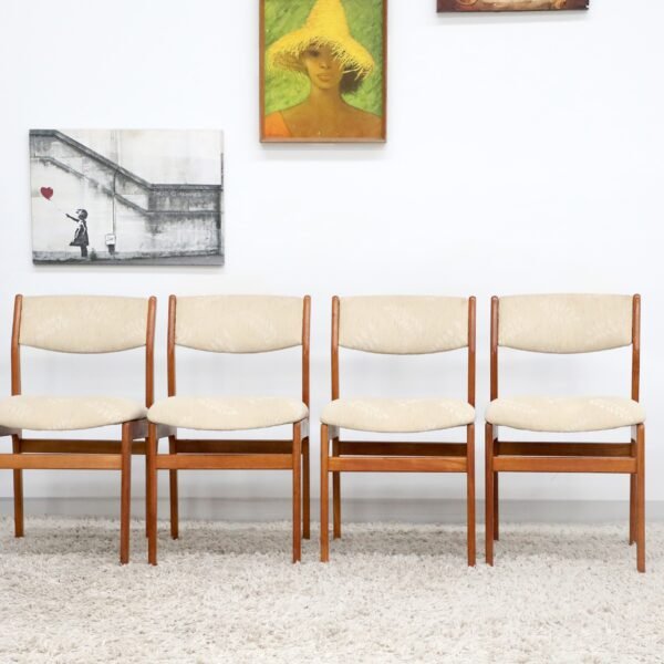 RETRO VINTAGE MID CENTURY DANISH STYLE DINING CHAIRS X6 - Image 2