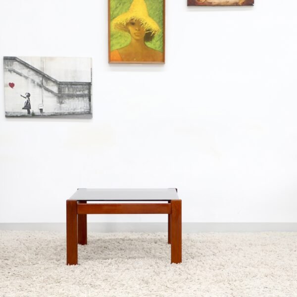 RETRO VINTAGE GLASS COFFEE TABLE - Image 2
