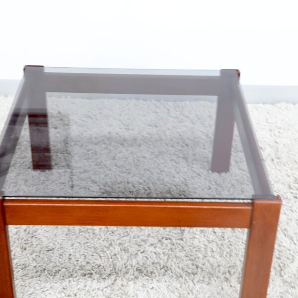 RETRO VINTAGE GLASS COFFEE TABLE - Image 3