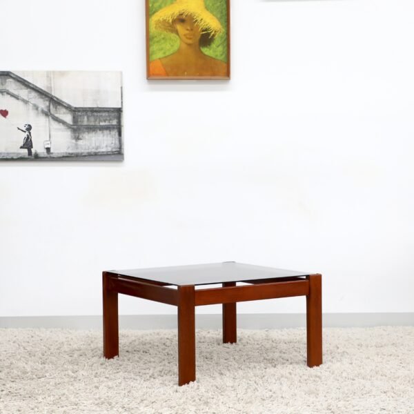RETRO VINTAGE GLASS COFFEE TABLE - Image 7