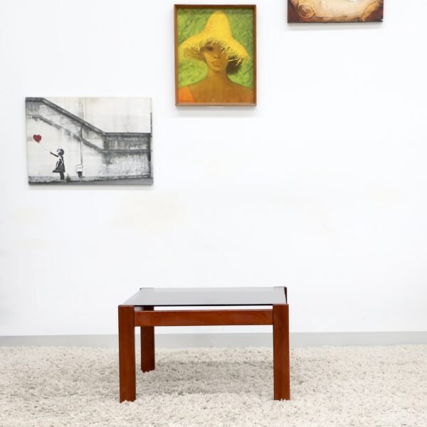 RETRO VINTAGE GLASS COFFEE TABLE - Image 10
