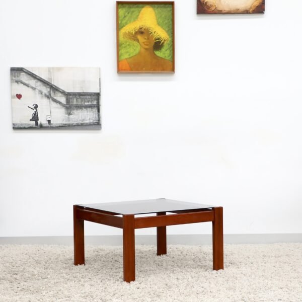 RETRO VINTAGE GLASS COFFEE TABLE - Image 11