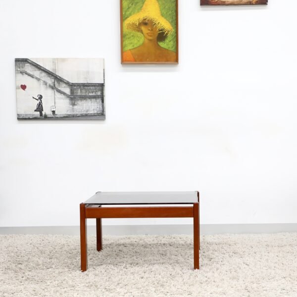 RETRO VINTAGE GLASS COFFEE TABLE - Image 12
