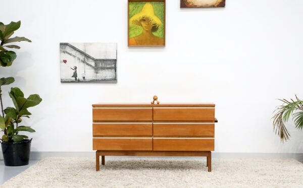 RETRO VINTAGE FLER CHEST OF DRAWERS DRESSER TV UNIT