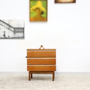RETRO VINTAGE FLER SINGLE BEDSIDE TABLE