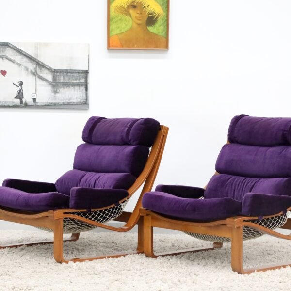 Retro Vintage Tessa T4 Pair of Armchairs - Image 15