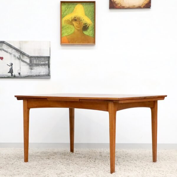 Retro Vintage Mid Century FLER Teak Dining Table - Image 15