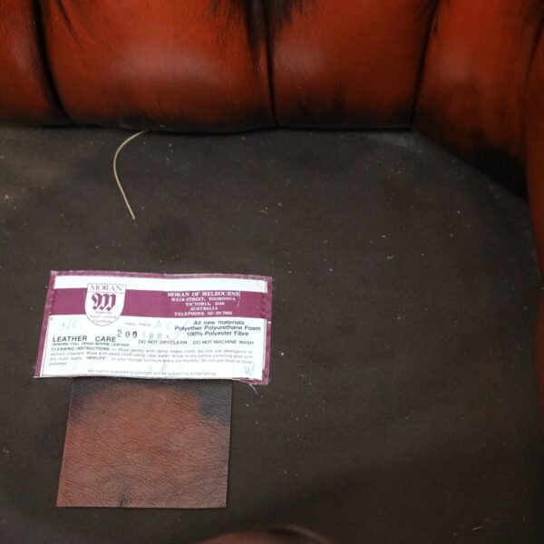 GENUINE LEATHER CHESTERFIELD MORAN TUB CHAIRS - Image 22