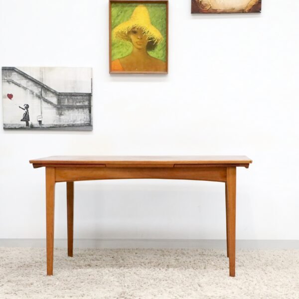 Retro Vintage Mid Century FLER Teak Dining Table - Image 2
