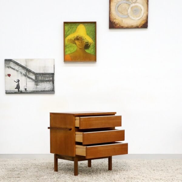 RETRO VINTAGE FLER SINGLE BEDSIDE TABLE - Image 4
