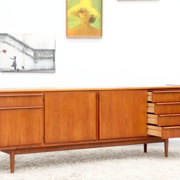 Retro Vintage Mid Century Parker Buffet Sideboard - Image 8