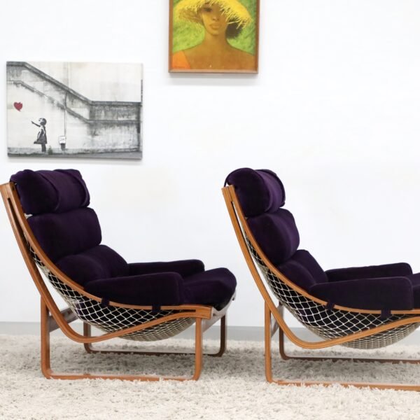 Retro Vintage Tessa T4 Pair of Armchairs - Image 10