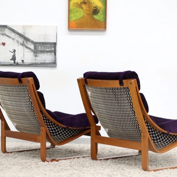 Retro Vintage Tessa T4 Pair of Armchairs - Image 11