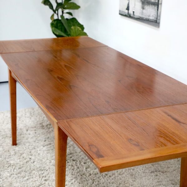 Retro Vintage Mid Century FLER Teak Dining Table - Image 7