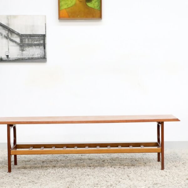 Retro Vintage Mid Century Coffee Table With Rack - Image 10
