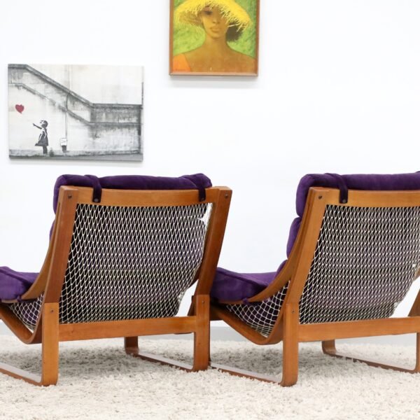 Retro Vintage Tessa T4 Pair of Armchairs - Image 13