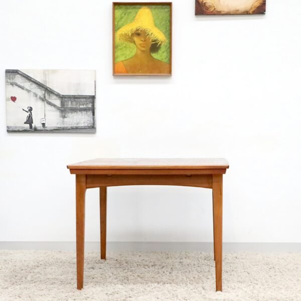 Retro Vintage Mid Century FLER Teak Dining Table - Image 10