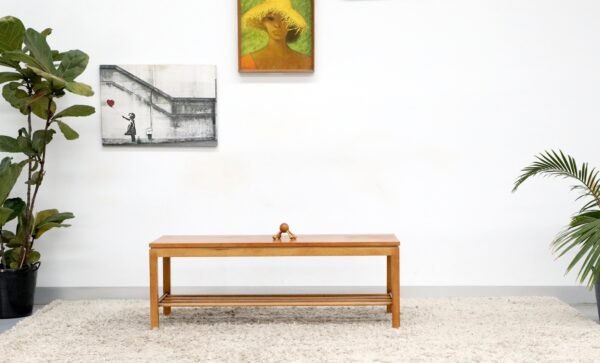RETRO VINTAGE MID CENTURY COFFEE TABLE WITH RACK
