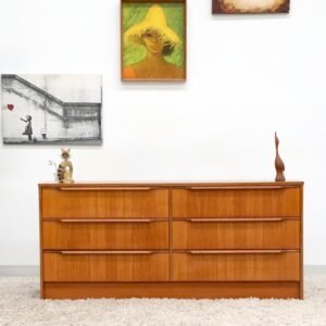 RETRO VINTAGE MIDCENTURY CHEST OF DRAWERS DRESSER